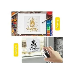 9 plantillas de dibujo de campamento temático campamento_3