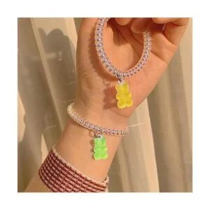 40pcs Colorido Gummy Charms Resina Oso Charm Colgante_6