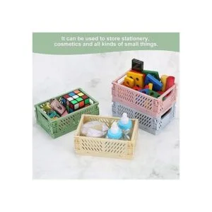 Paquete de 4 mini cestas de plástico para organizar_5