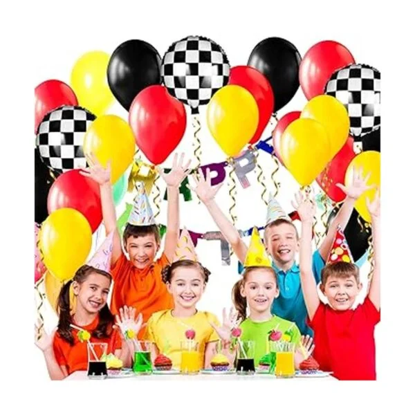 127 globos de carrera de automóvil suministros de fiesta_6