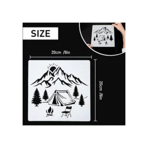 9 plantillas de dibujo de campamento temático campamento_2