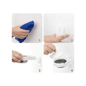 Cosmos Cenicero de acero inoxidable para montaje en pared_3