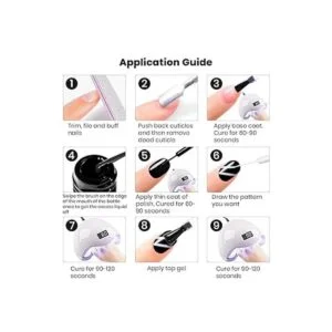 RARJSM Gel de arte de uñas esmalte de gel para forro_7