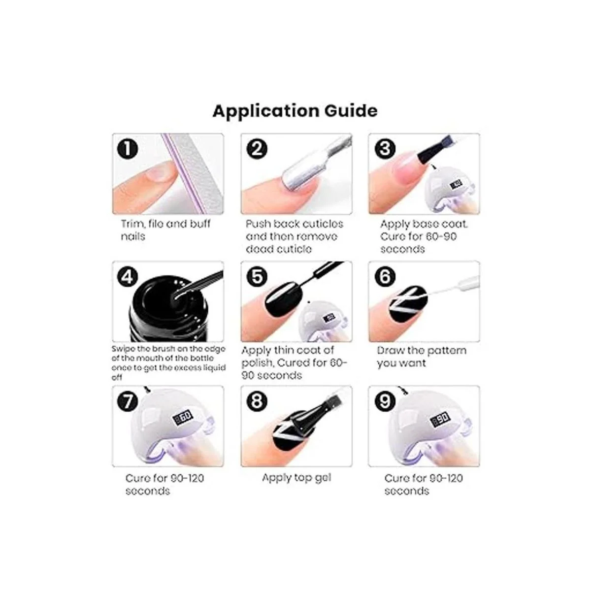 RARJSM Gel de arte de uñas esmalte de gel para forro_7