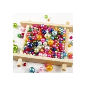 ToBeIT 2270 cuentas de satén luste cuentas de plástico de_4