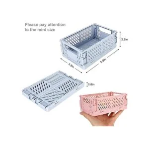 Paquete de 4 mini cestas de plástico para organizar_2