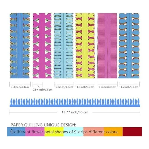 Saktopdeco Tiras de papel para manualidades 13.8 in_2