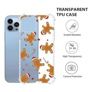 YESPURE Funda de Navidad para iPhone 13 Pro Max diseño_4