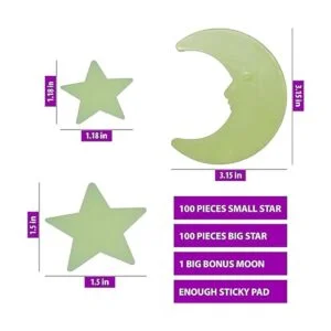 Estrellas fluorescentes ultra brillantes en la oscuridad_3