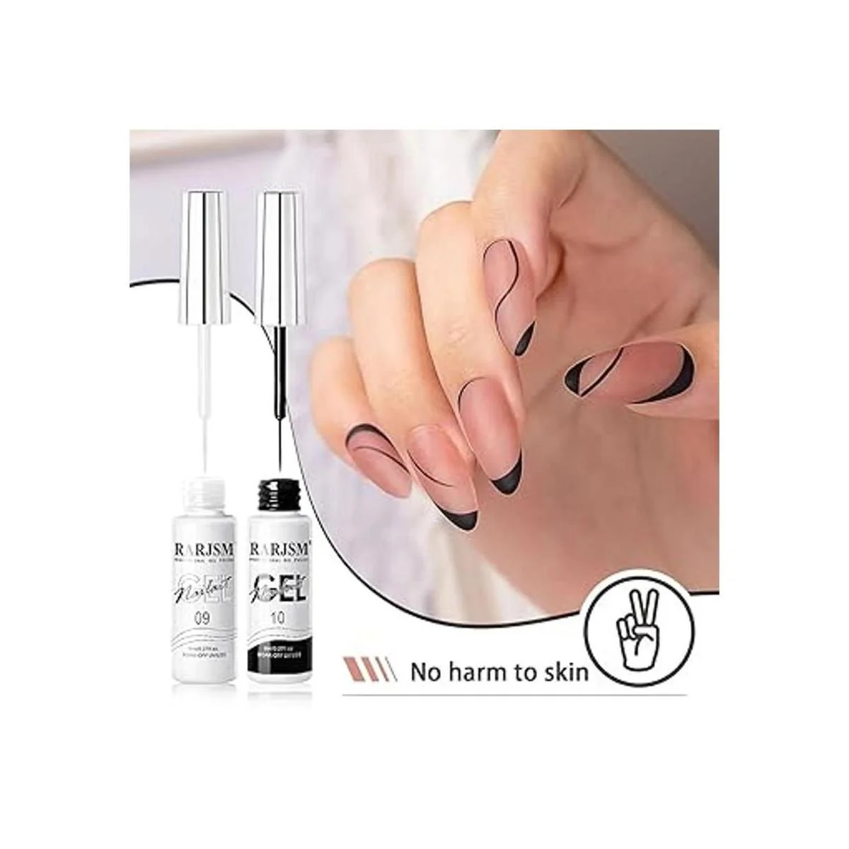 RARJSM Gel de arte de uñas esmalte de gel para forro_4