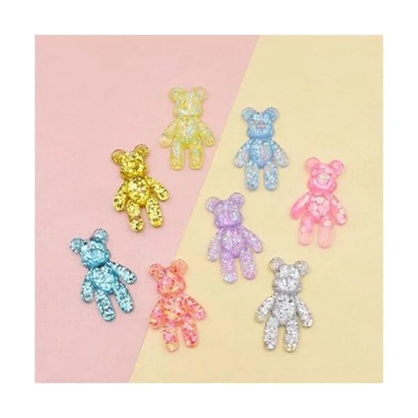 Daimay 20 piezas de 10 colores lindos colgantes de oso de_6