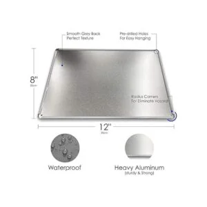 Jacevoo Letrero de metal abierto con barra de metal para_2