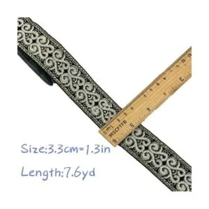 MSCFTFB Patrones de palmette cinta de tela tejida franja_3