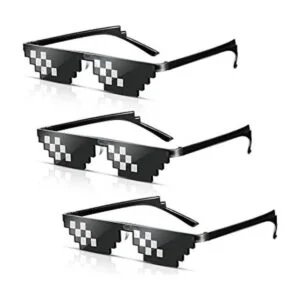 3 Pack al por mayor Thug Life 8 Bits Pixelated Meme Party_1