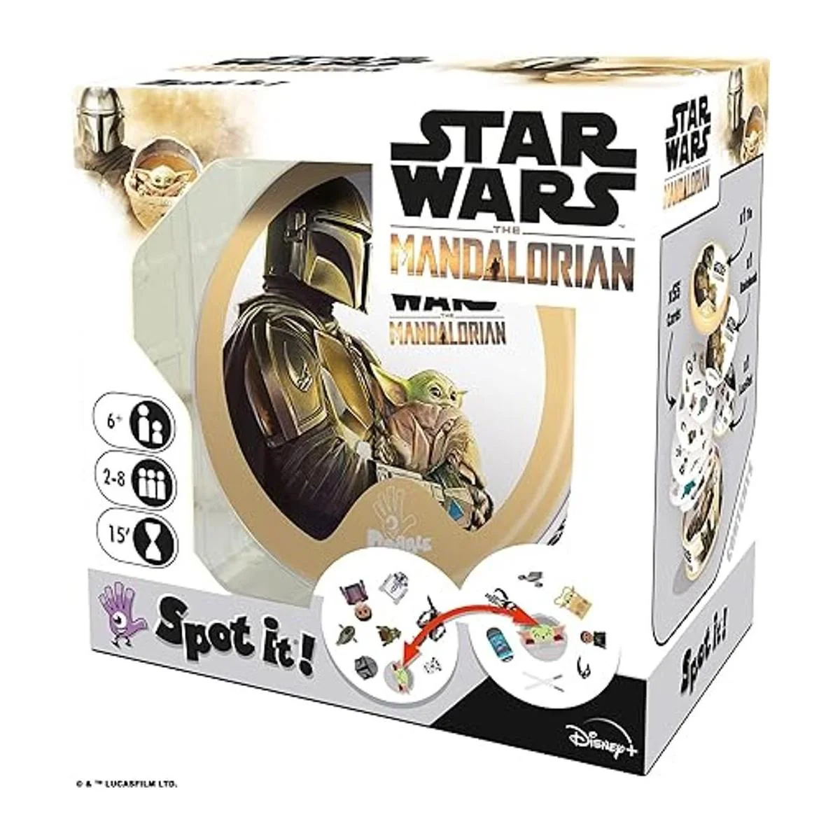 Spot It The Mandalorian Juego de cartas Juego para_6