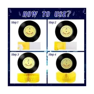 9 piezas de centro de mesa con diseño de panal de abejas_3