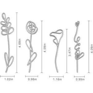 Metal Flowers and Plants Love Cutting DiesFlowering Straw_2