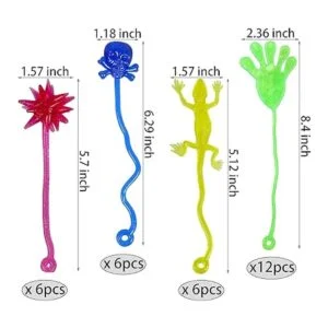 46 piezas de vinilo elástico adhesivo juguetes surtidos_3