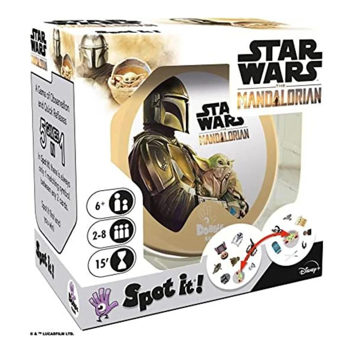 Spot It The Mandalorian Juego de cartas Juego para_1