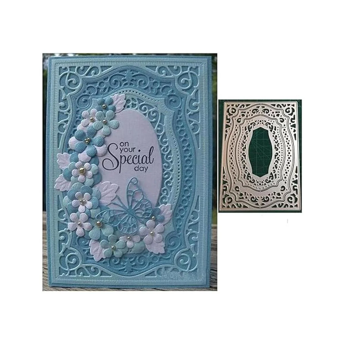 Marco de curvas rectangulares troqueles de metal marcos_3