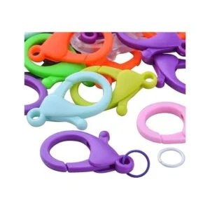 50 cierres de pinza de langosta de plástico duro y 50_3