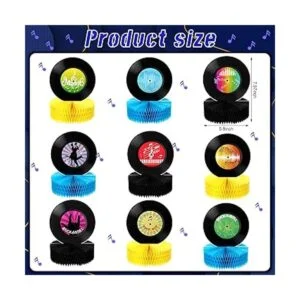 9 piezas de centro de mesa con diseño de panal de abejas_2