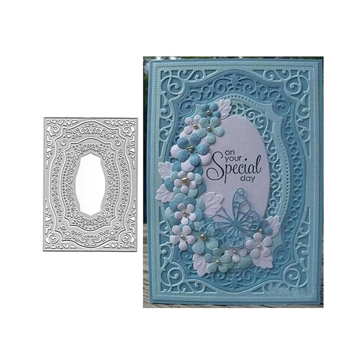 Marco de curvas rectangulares troqueles de metal marcos_1