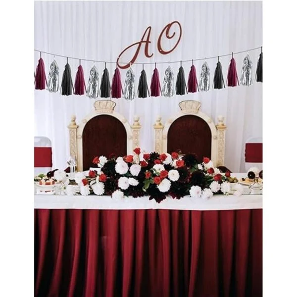 15 piezas de decoración de fiesta de graduación de color_3