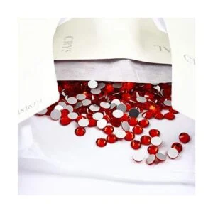 Yantuo Diamantes de imitación no termoadhesivos color rojo_3