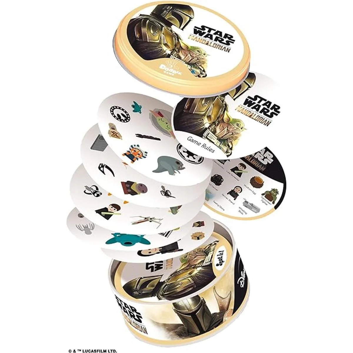 Spot It The Mandalorian Juego de cartas Juego para_2