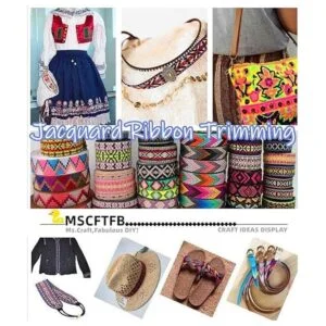 MSCFTFB Patrones de palmette cinta de tela tejida franja_5