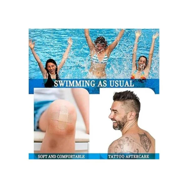 2 rollos de vendaje adhesivo transparente elástico_6