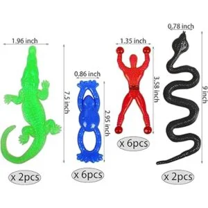 46 piezas de vinilo elástico adhesivo juguetes surtidos_4