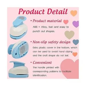 ECOHU Punzones de corazón para manualidades de papel 1_6