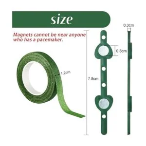 Imán de ramillete con imanes florales y cinta para_2