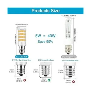 Bombilla LED E12 de 5 W equivalente a bombillas de_2