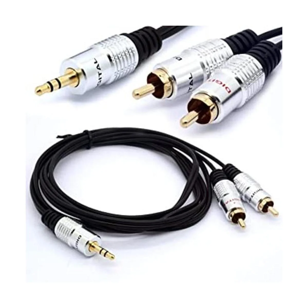 Cable adaptador de 0.138 in a RCA de 0.138 in AUX estéreo_1