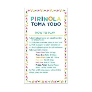 Toma Todo Pirinola Mexicana Spinner Mexicana juego de_6