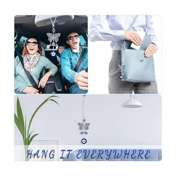 Adorno colgante de mal de ojo azul malvado para espejo_5