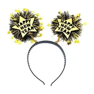 Dzrige Diadema de feliz año nuevo con adornos de estrellas_1