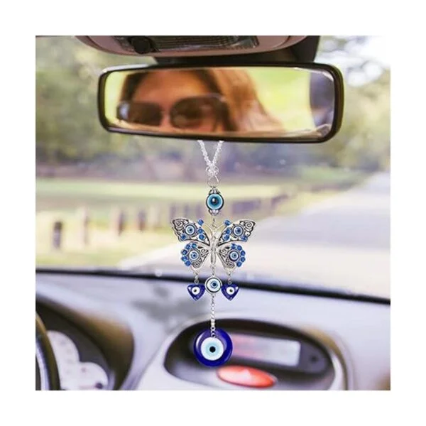 Adorno colgante de mal de ojo azul malvado para espejo_3