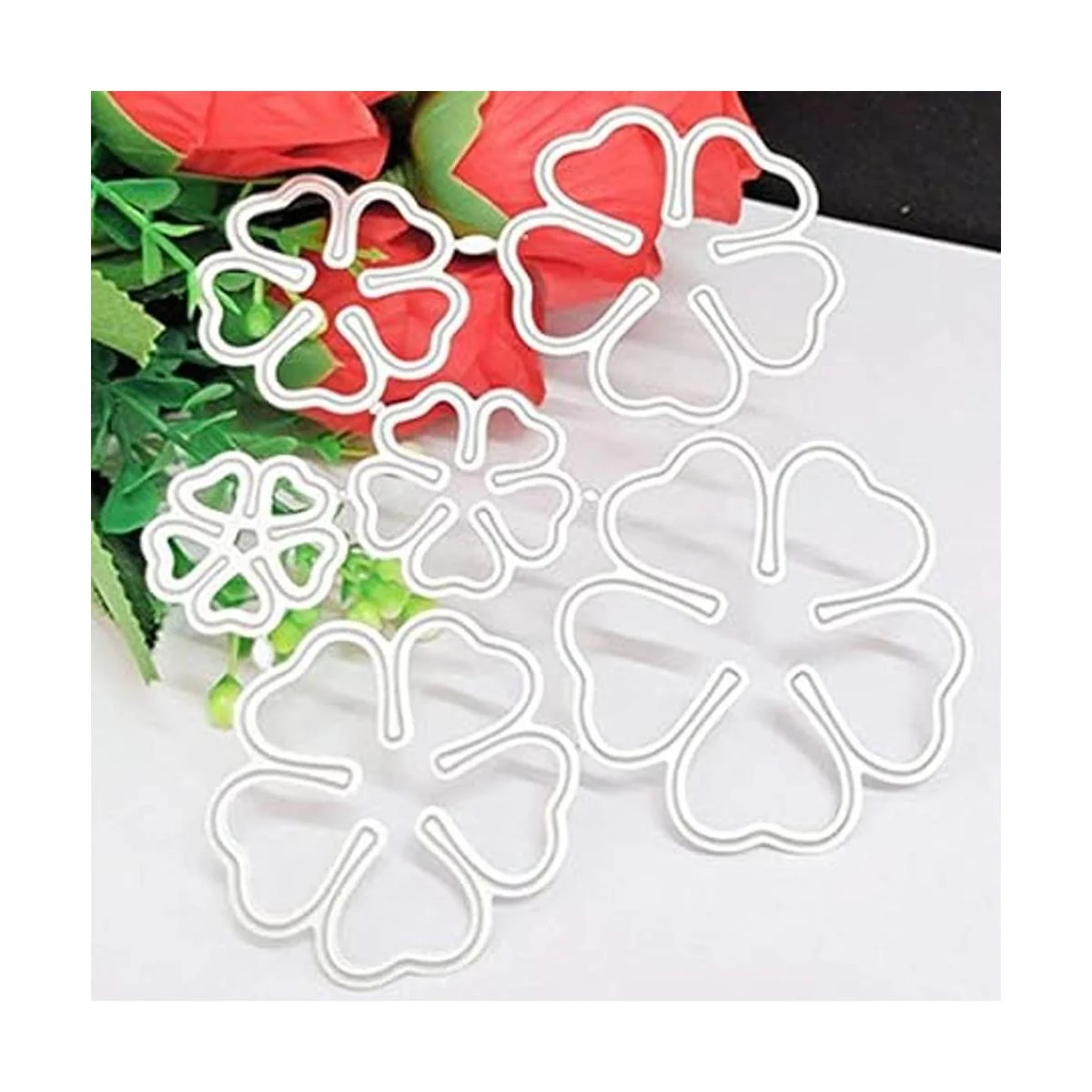 Juego de 6 troqueles de metal de flor de rosa 3D_4