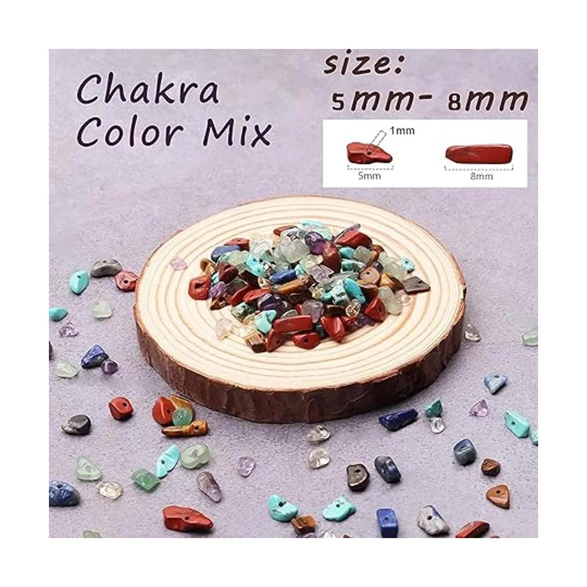 GangGangHao Piedra de chip natural de 7 chakras alrededor_5