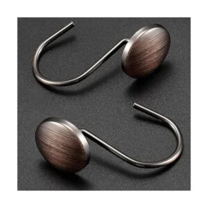 CHICTIE Ganchos para cortina de ducha de bronce_4