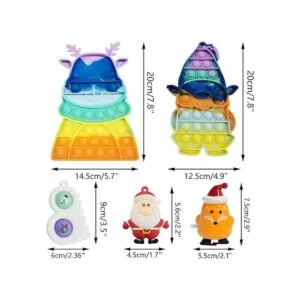 Surtido de juguetes de hoyuelos de Navidad decoraciones_4