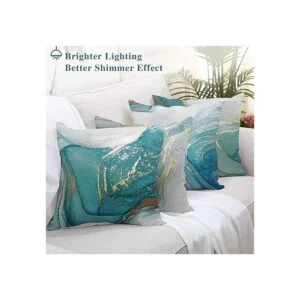 GALMAXS7 Juego de 4 fundas de almohada decorativas con_5