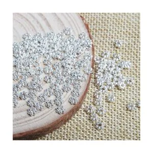 Acxico Juego de 500 cuentas con forma de margarita_2