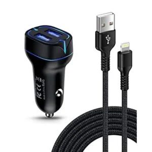 Cargador de teléfono para automóvil cable Lightning de_1