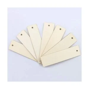 WYKOO 50 etiquetas de regalo de madera en blanco_3