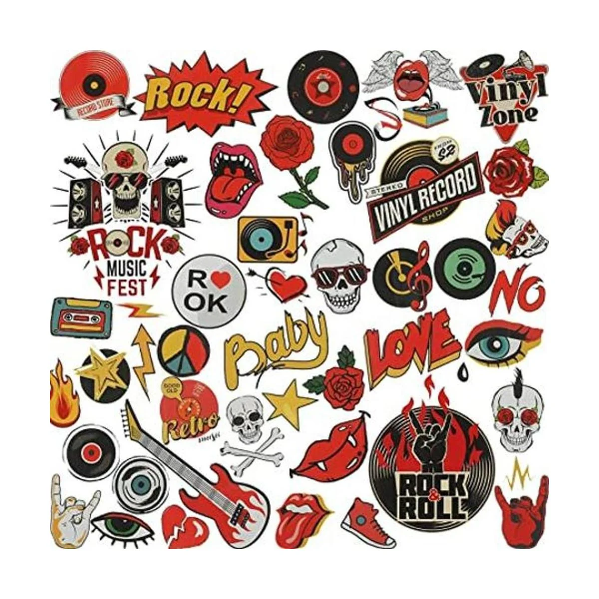 Juego de 46 piezas de calcomanías de transferencia_1